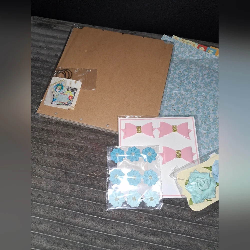 Recollections Chipboard Scrapbook Kit Embellishments Stickers Papers Craft Art